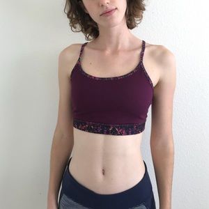 Gaiam wire-free purple Sports Bra sz S